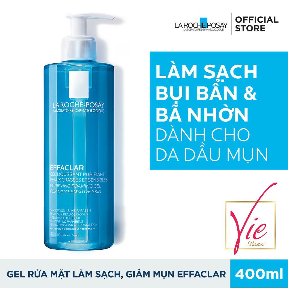 Gel rửa mặt La Roche Posay cho da nhạy cảm - La Roche Posay Effaclar Purifying Foaming Gel For Oil Sensitive Skin