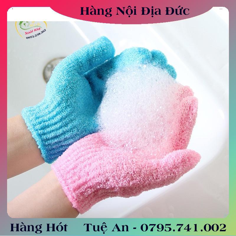 Găng tay tẩy tế bào chết chống trượt dưỡng ẩm cho da khi tắm- 1 chiếc  .