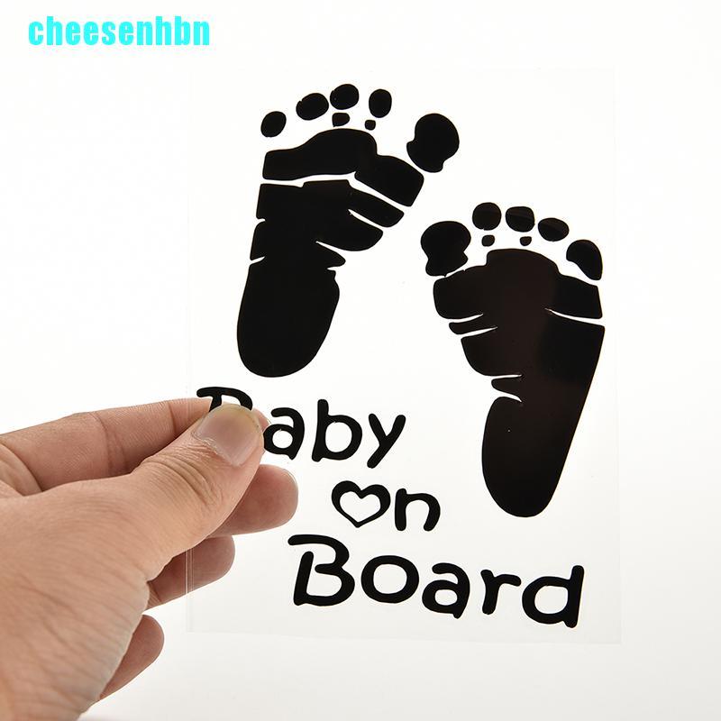 1 Miếng Dán Trang Trí Xe Hơi Chữ Baby On Board