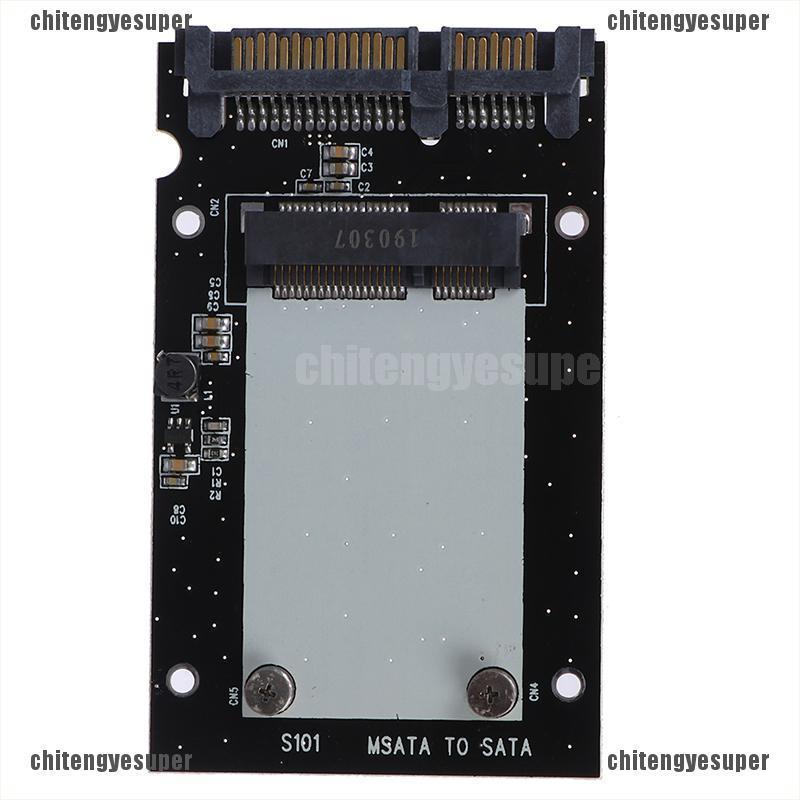 Chitengyesuper New Metal mSATA SSD to 2.5" SATA Enclosure Converter Adapter Card SSD Case Tool CGS