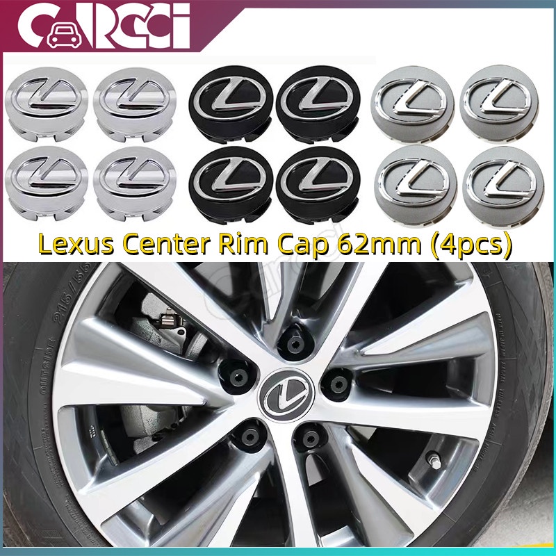 4 Chiếc Dành Cho Xe Lexus Bánh Trung Tâm Trung Tâm Nắp 62 Mm Bánh Xe Huy Hiệu Bao Phù Hợp Với Lexus 