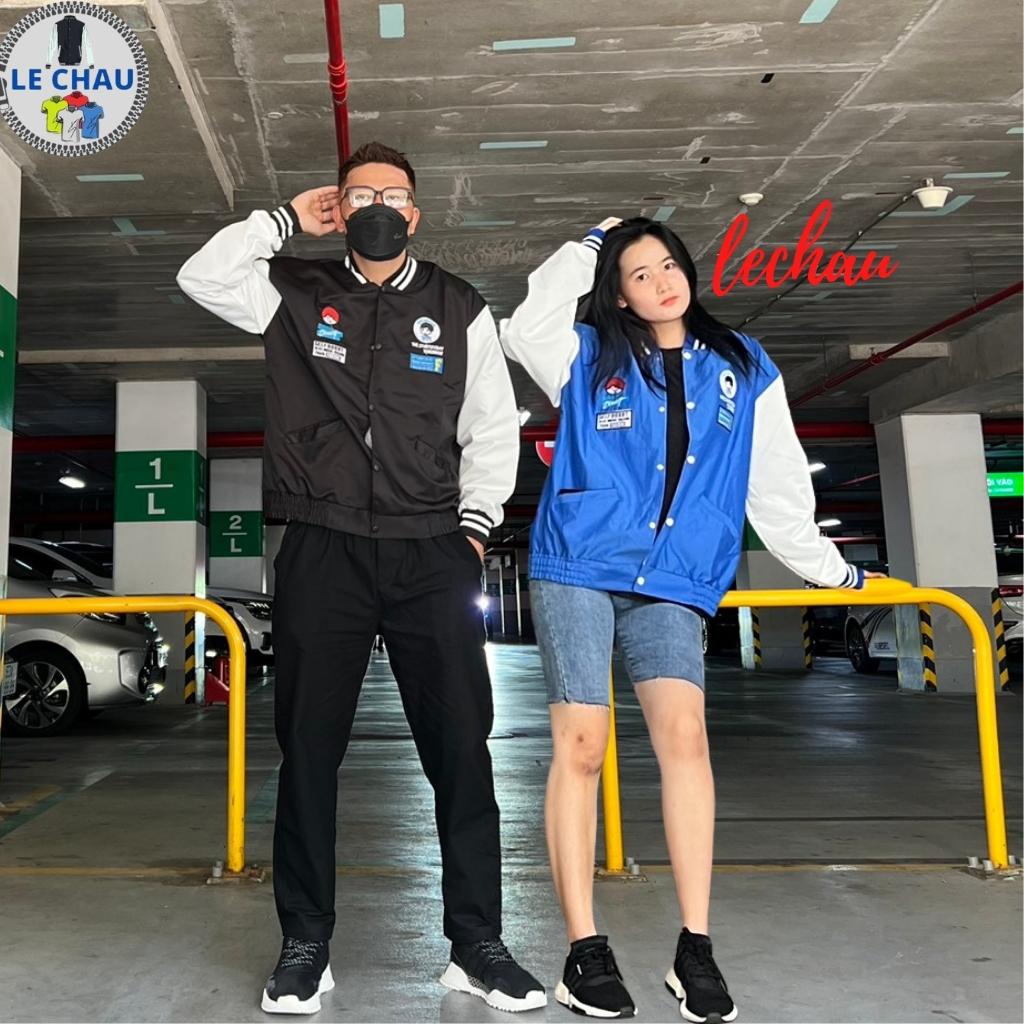 Áo Khoác Dù Bomber Bóng Chài Thêu DINNER 2 Lớp Cao Cấp Form Rộng, Áo Khoác Varsity Nam Nữ Unisex