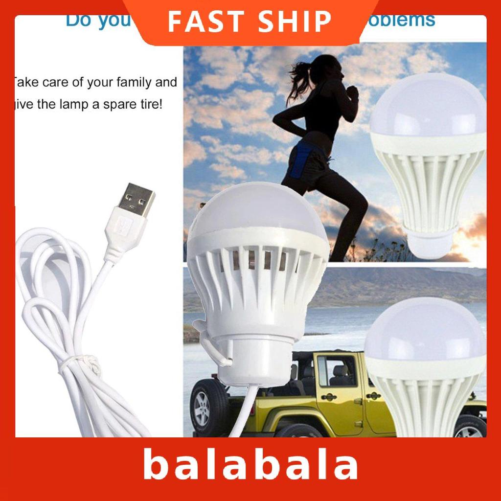 Bóng đèn LED 1.2m sạc cổng USB tiện dụng cho cắm trại/leo núi