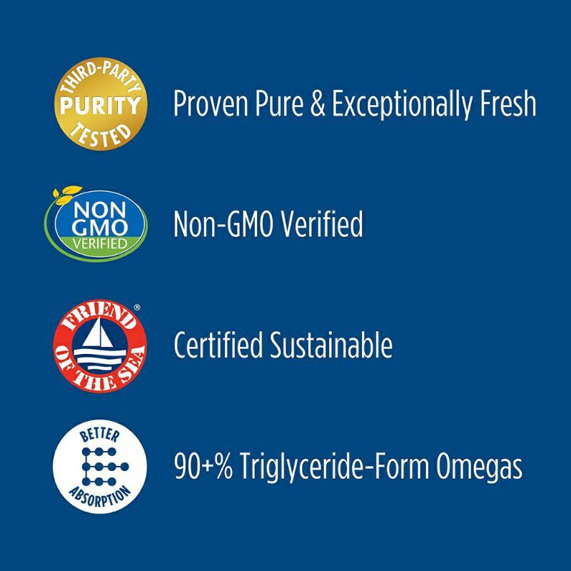 Viên DHA cải thiện huyết áp, tim mạch Nordic Naturals DHA Omega3 830mg