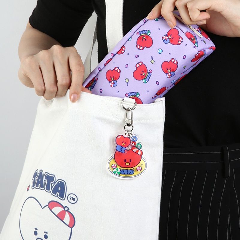 Móc khóa ép nhựa cao cấp BT21