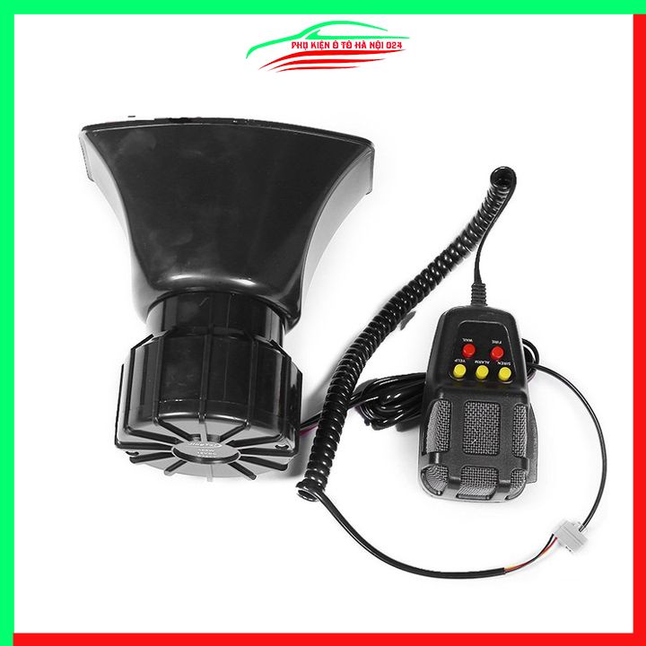 Còi hú cảnh sát kèn báo động 5 tiếng 12V dùng cho xe ưu tiên công suất lớn 100W