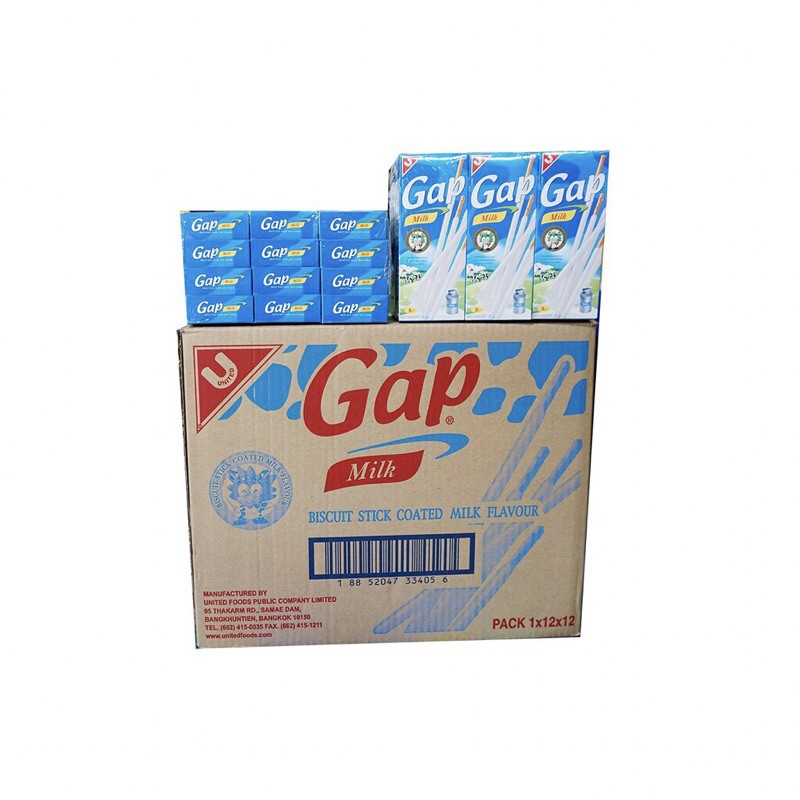 LỐC 12 HỘP BÁNH QUE GAP THÁI LAN