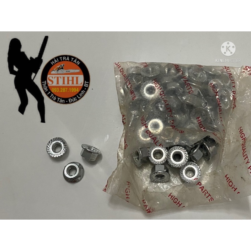 Tán Siết Ốp Lam Xích Máy Cưa loại 8mm Dùng Khoá 13