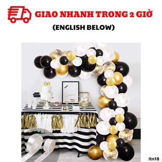 Bộ bong bóng trang trí lễ tốt nghiệp nhiều màu ltn18