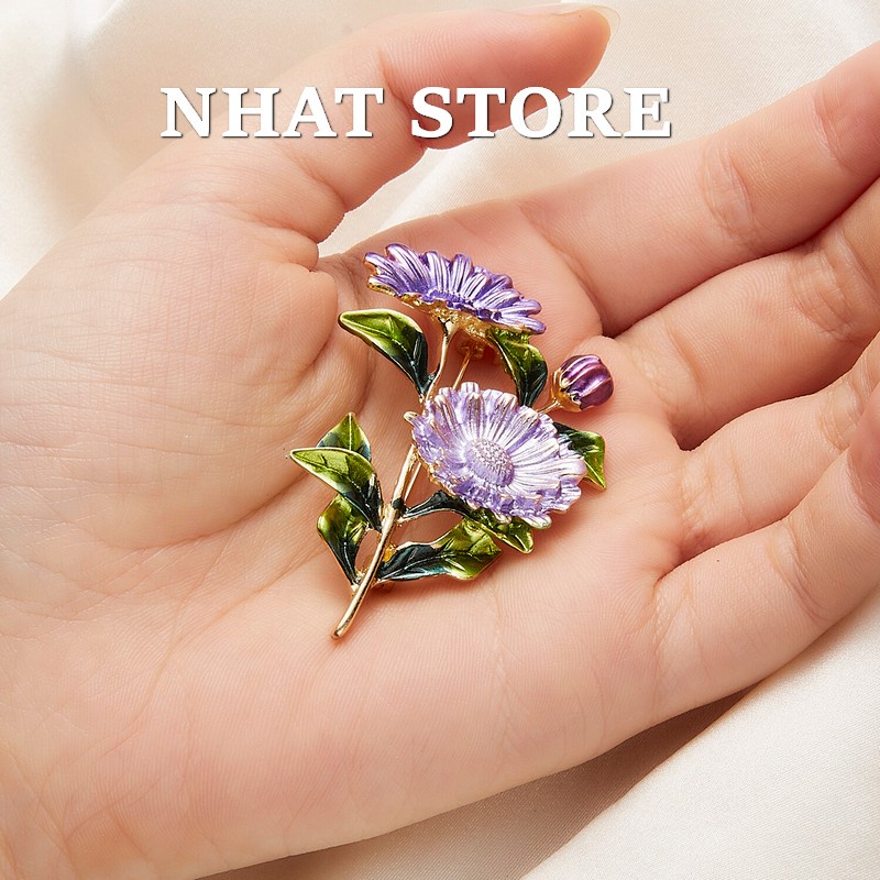 Ghim cài áo thời trang Nhat Store, trâm hoa cài áo cho nữ