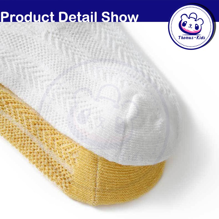 Set 3 Đôi Vớ Cotton Thoáng Khí Thoải Mái Họa Tiết Động Vật Hoạt Hình Cho Bé 0-3 Tuổi