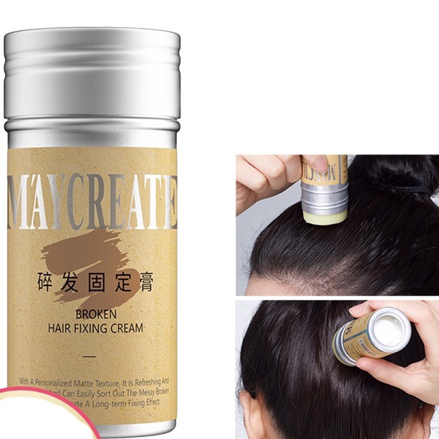 Sáp Vuốt Tóc MayCreate Broken Hair Fixing Cream Cố Định Tóc Con Tiện Dụng 75g