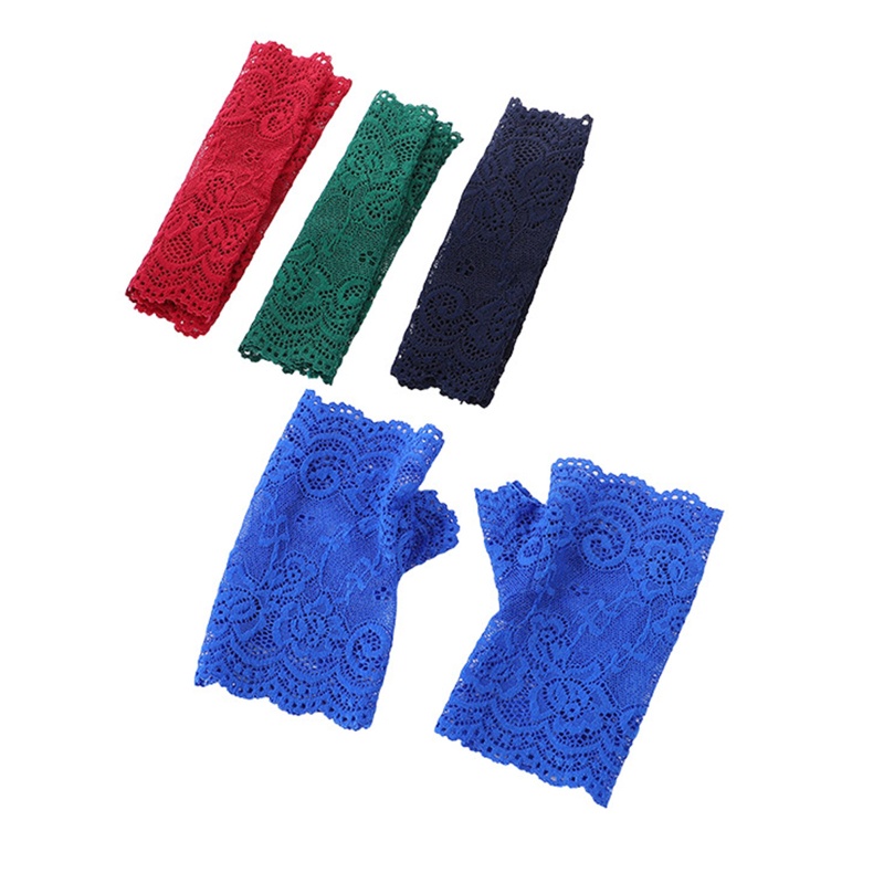 Găng Tay Lưới Nửa Ngón Siêu Mỏng Thanh Lịch Cho Nữ