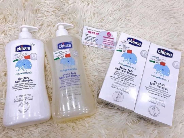 Sữa Tắm Gội Chicco Chiết Xuất Yến Mạch