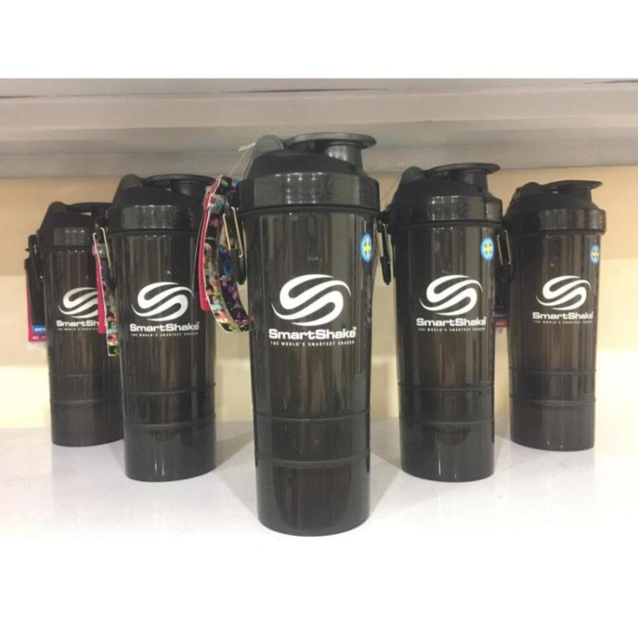 [GIÁ TỐT NHẤT] Bình lắc thể thao SMART SHAKER L 3 ngăn 800ml - TPBS