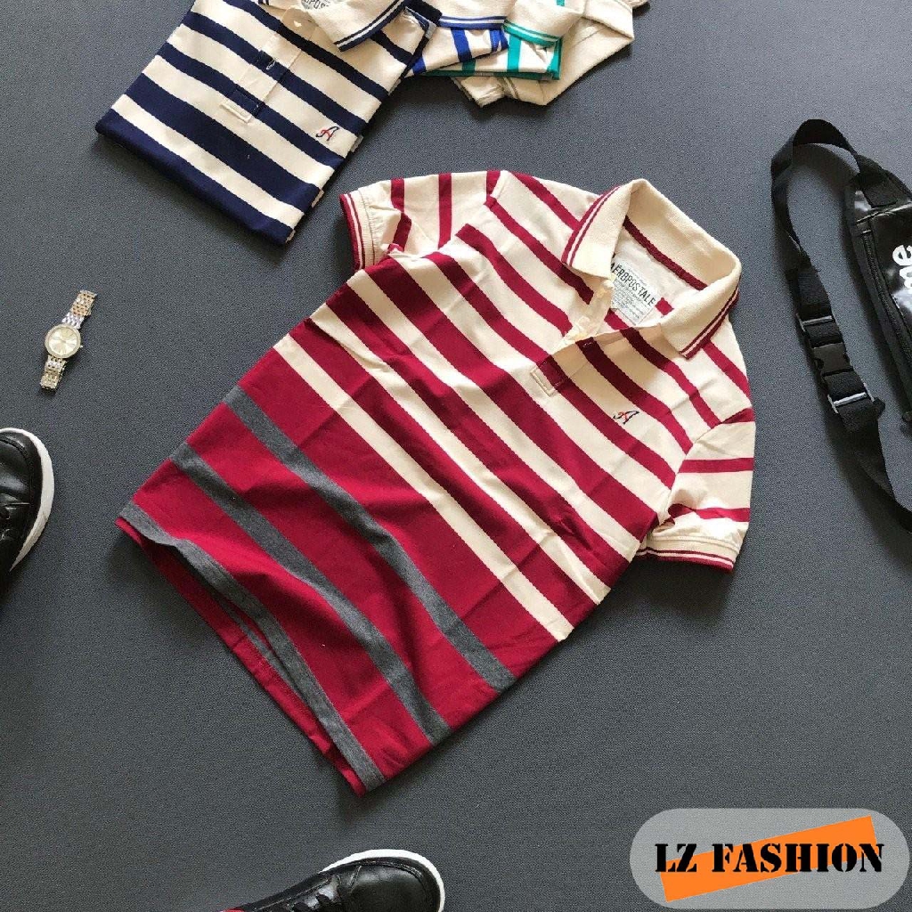 ÁO THUN NAM TRUNG NIÊN SỌC ALPHA CAO CẤP ĐẸP - LZ FASHION - PS060 | BigBuy360 - bigbuy360.vn