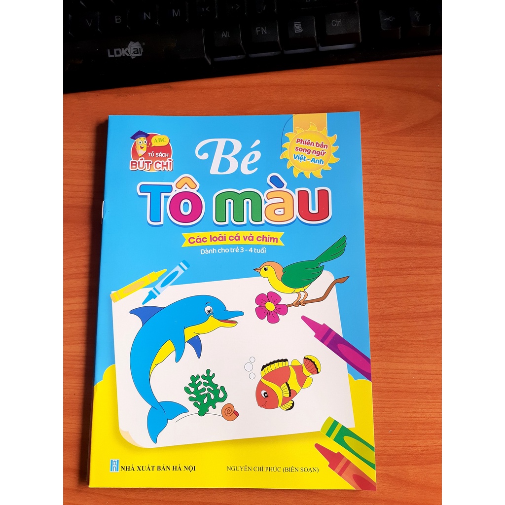 Sách - Bộ Tô Màu Cho Trẻ 3-4 Tuổi (8 Cuốn)