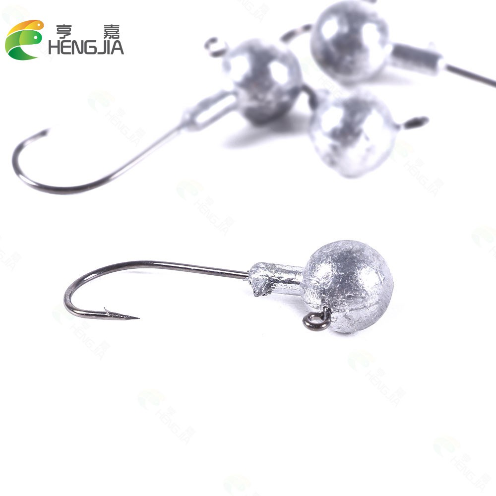 Bộ 5 Lưỡi Câu Cá Đầu Chì Hình Cá Chất Liệu Thép Cacbon Chất Lượng Cao 7g