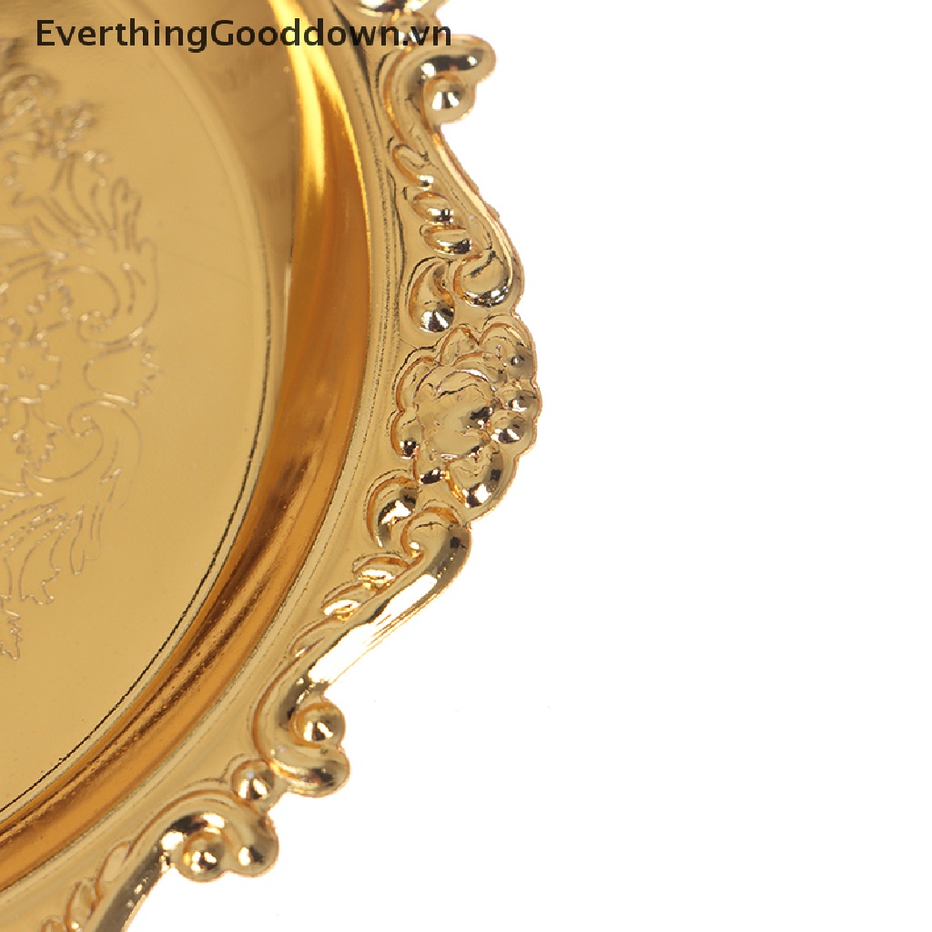 Everthinggood Đĩa Sắt Bóng Đựng Trái Cây / Bánh Tráng Miệng Cho Bữa Tiệc
