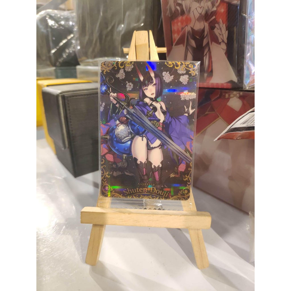 Thẻ bài sưu tầm bánh xốp Fate Grand Order FGO Shuten Douji SR - Secret Rare - Tặng bọc bài nhựa bảo quản