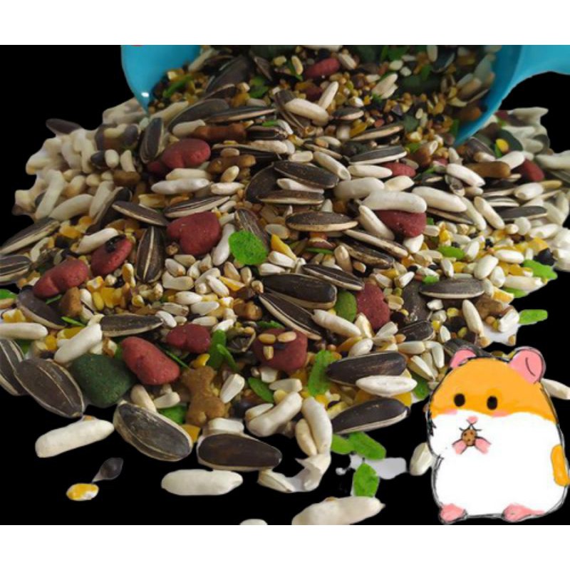 500G THỨC ĂN NGŨ CỐC DINH DƯỠNG CHO HAMSTER, NHÍM, THỎ, BỌ Ú, CHUỘT