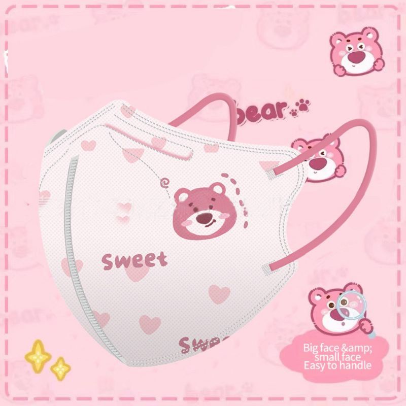 Tổng Hợp Mẫu Gấu Lotso Các Loại 5D, KF94 , 3D , Y Tế Cho Người Lớn [ Gói 10 Chiếc ]