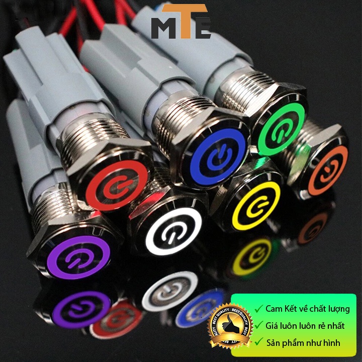 Nút nhấn giữ - nút nguồn có led 16mm 24V