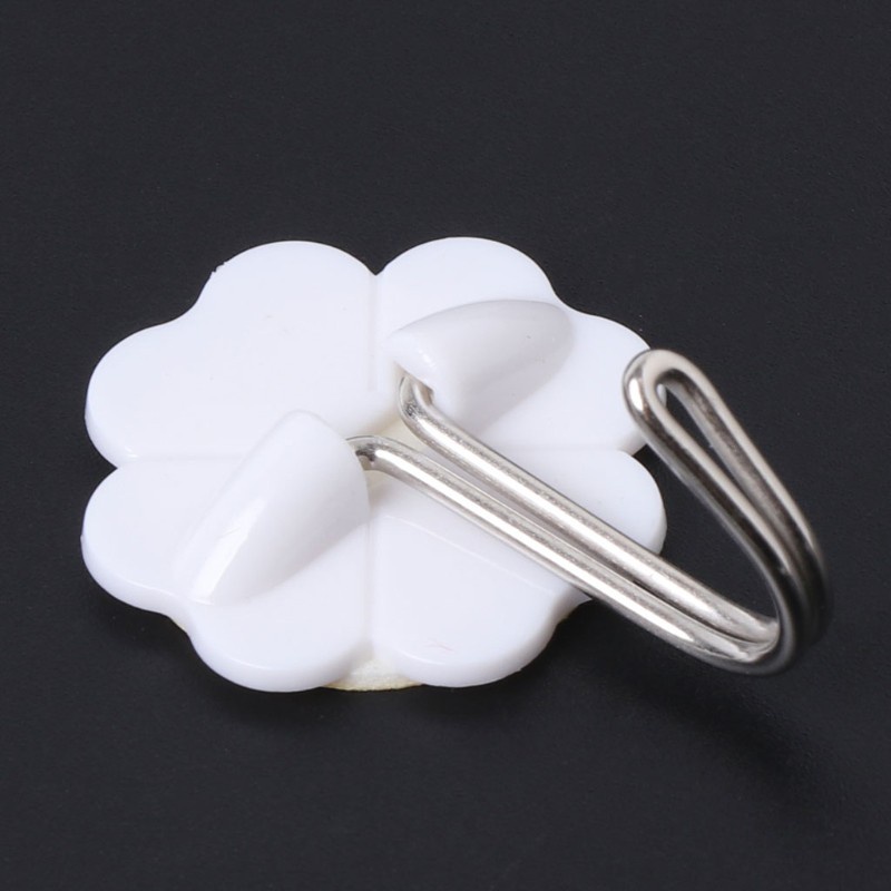 Set 10 Móc Treo Đồ Dán Tường Bằng Nhựa Tiện Dụng Cho Nhà Bếp / Phòng Tắm