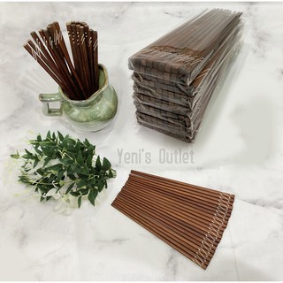 Bộ 10 đôi đũa gỗ cẩm lai có hoa văn