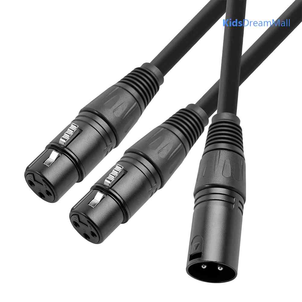Dây Cáp Chia Chữ Y Màu Đen Dài 50cm 3 Pin XLR