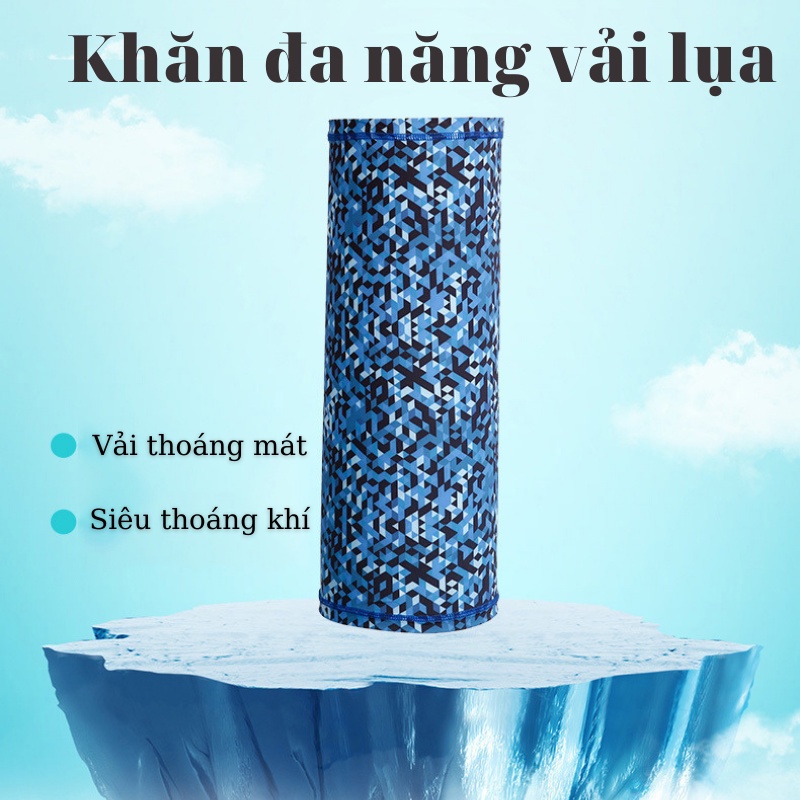 Khăn đa năng chống nắng cao cấp, đi xe máy đi phượt - Vải dày mát co dãn 4 chiều thoáng khí, phù hợp 4 mùa trong năm