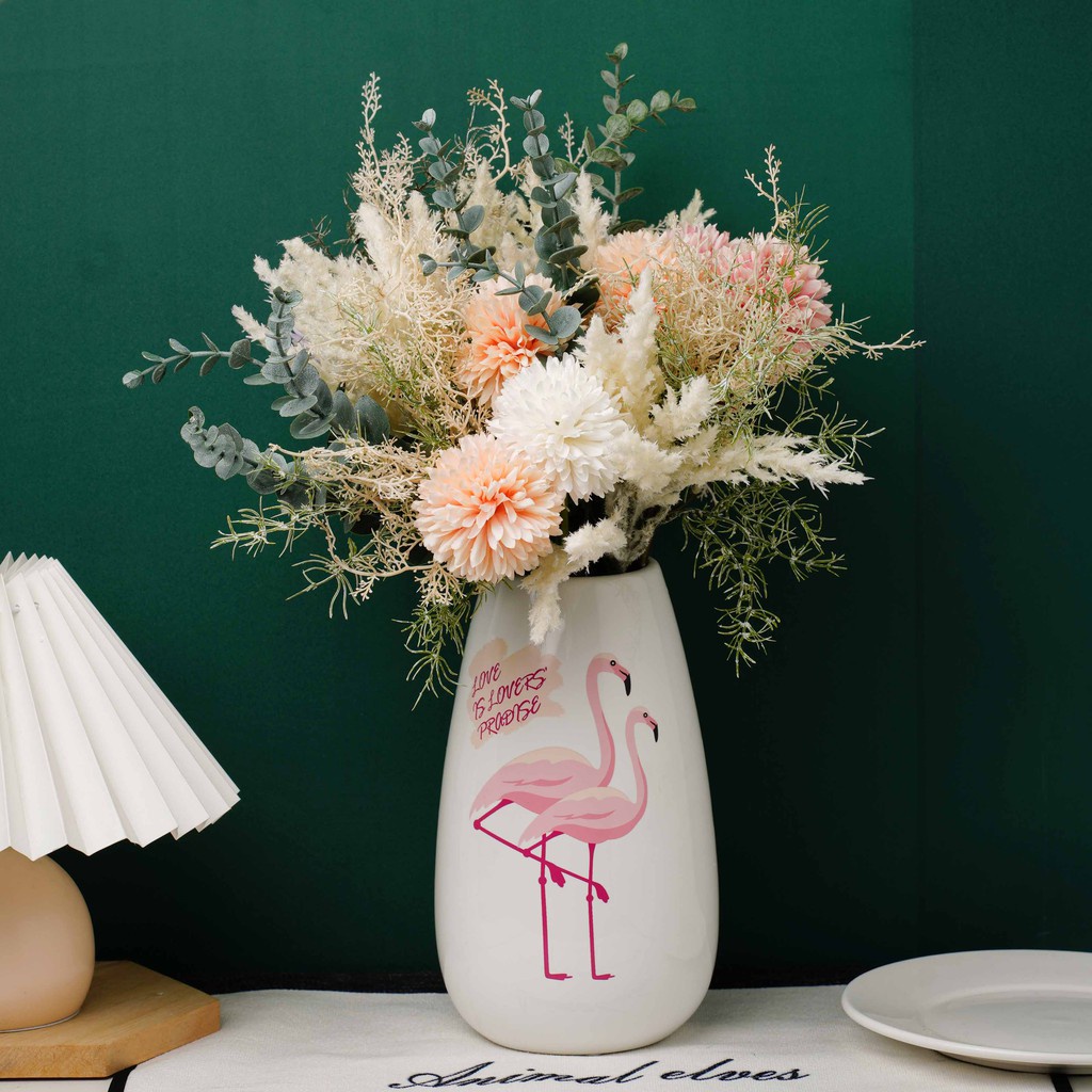 Bó hoa cẩm tú cầu nhân tạo trang trí tiệc cưới DIY tiện lợi