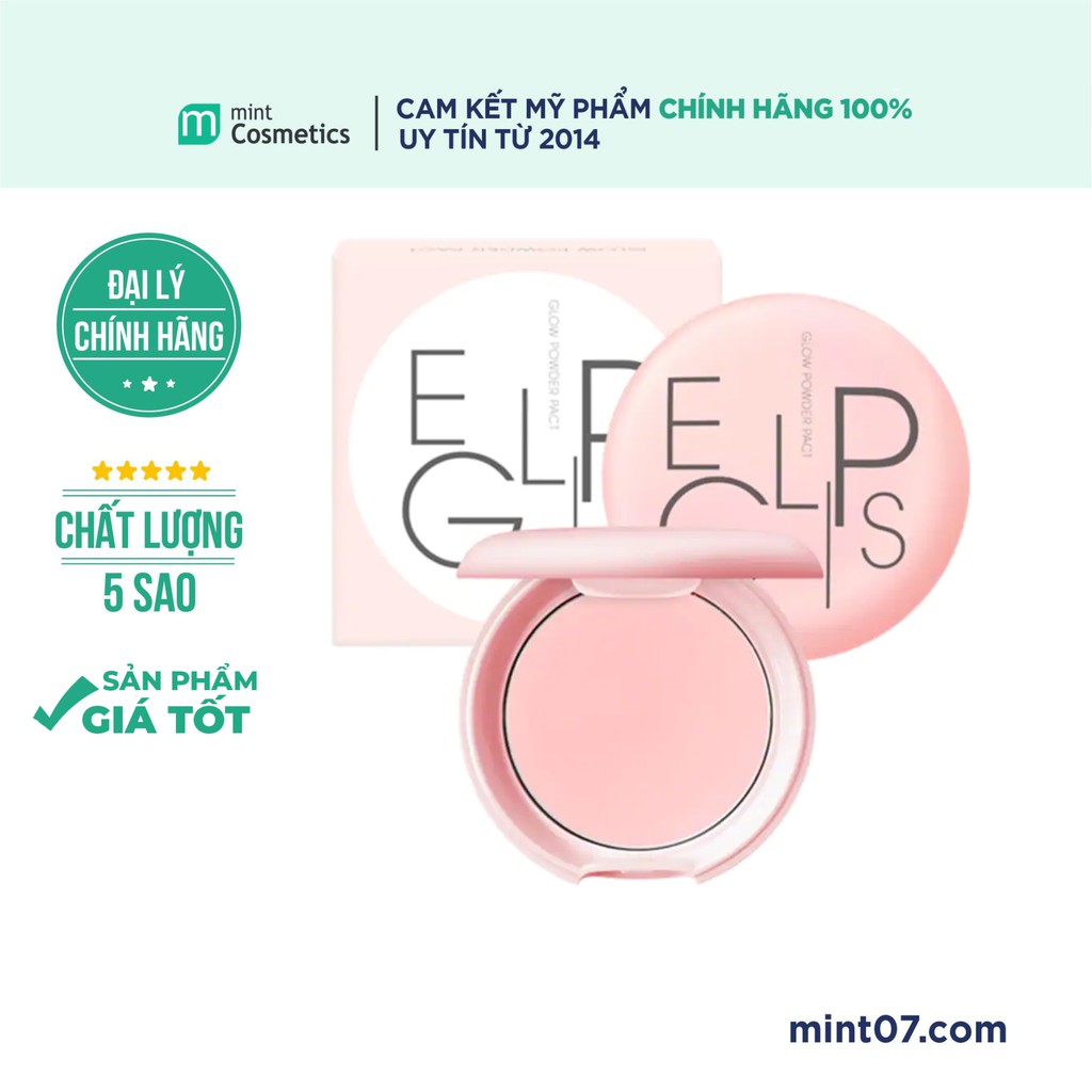 Phấn Phủ Kiềm Dầu Eglips Glow Powder Pact (màu hồng)