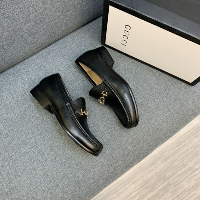 Giày da đế cao su đúc Gucci thiết kế mẫu 2021 GC
