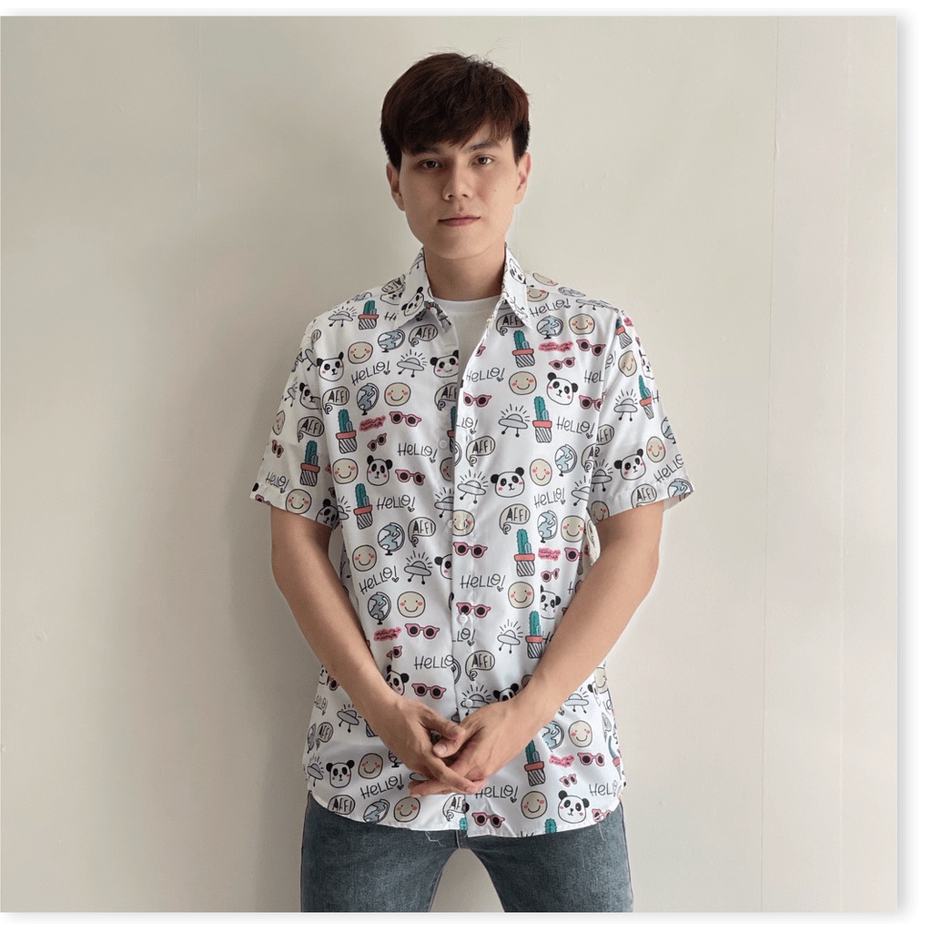 ÁO SƠ MI NAM FORM RỘNG HOẠ TIẾT ĐẶC SẮC , PHONG CÁCH 2021 KME FASHION