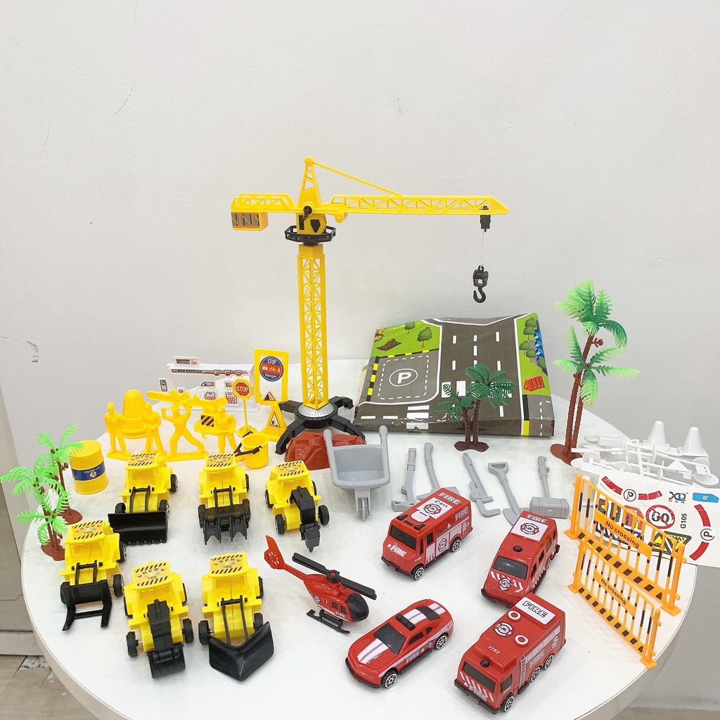 Đồ chơi ô tô cho bé, mô hình xe xây dựng cỡ lớn,xe chạy đà