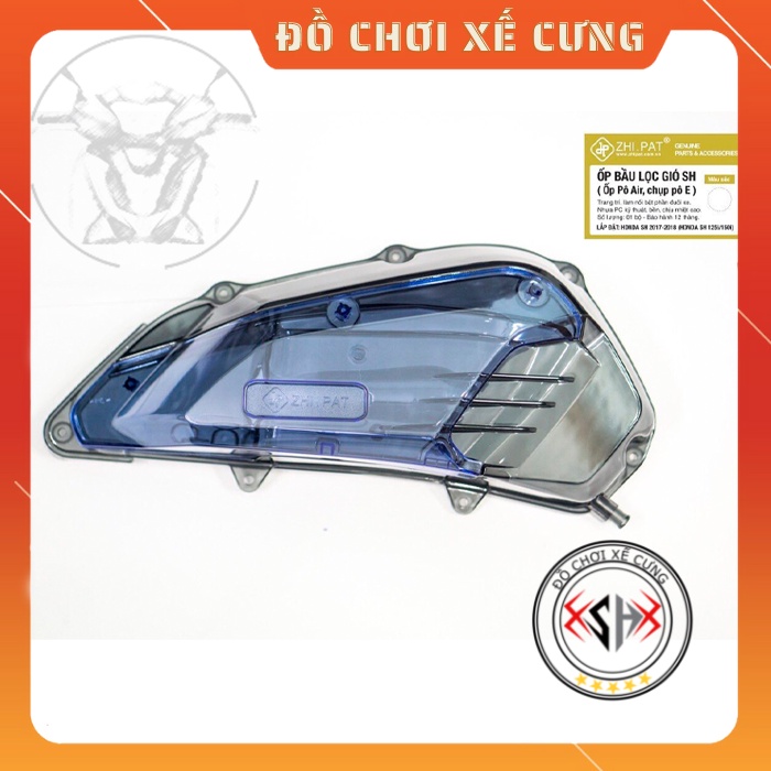 Ốp Pô E Trong Suốt SH 150i/125i , 2012-2019 (Ốp Lọc Gió, Chụp Pô E ) Chính Hãng ZHIPAT