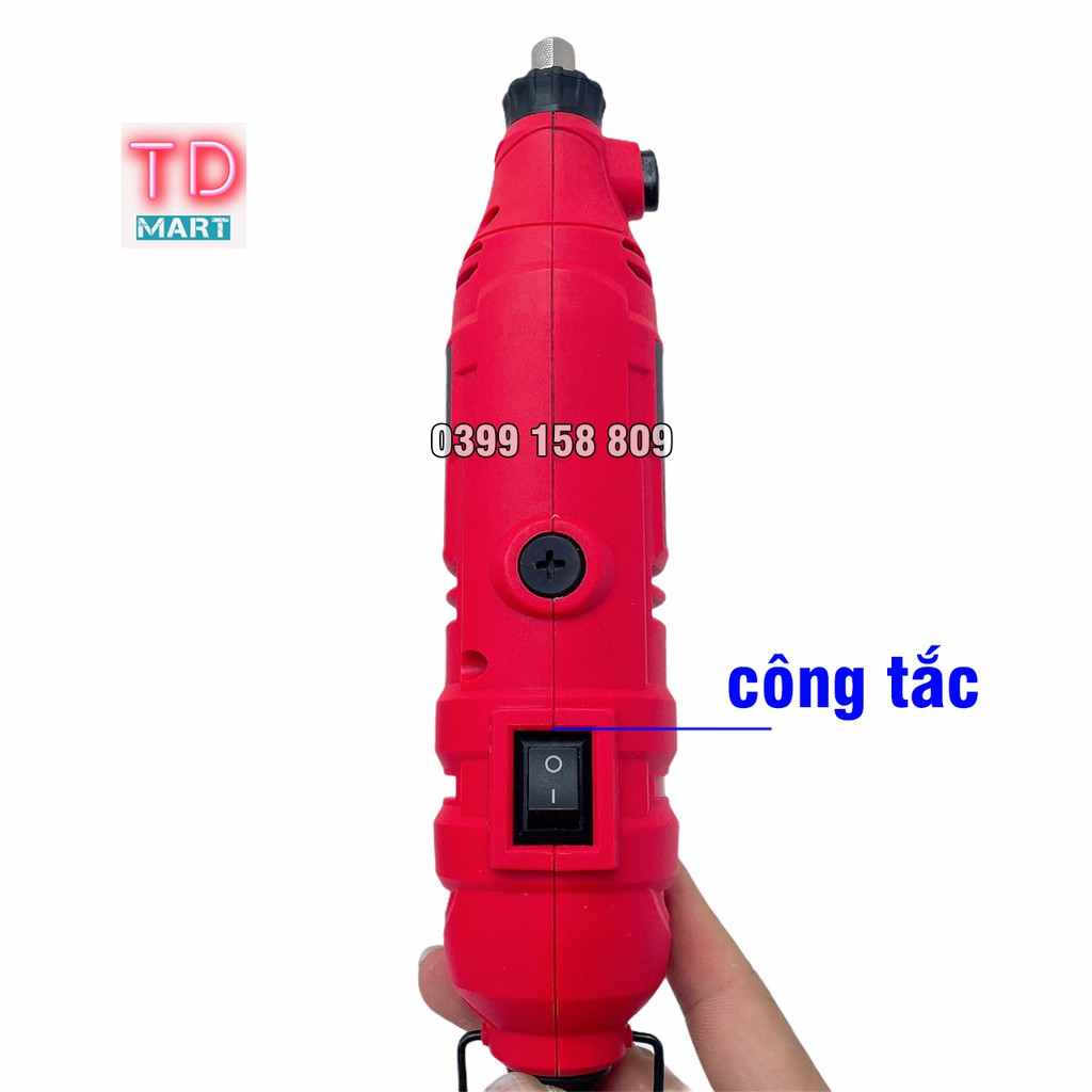 Bộ máy khoan, mài, khắc mini  KINGPRO 150 chi tiết cao cấp 6 tốc độ