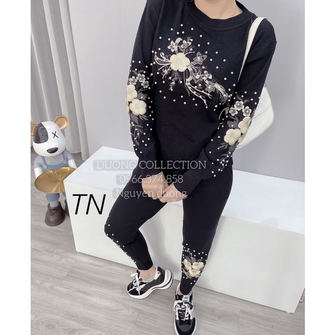 Set len ngọc hoa đính đá siêu hot