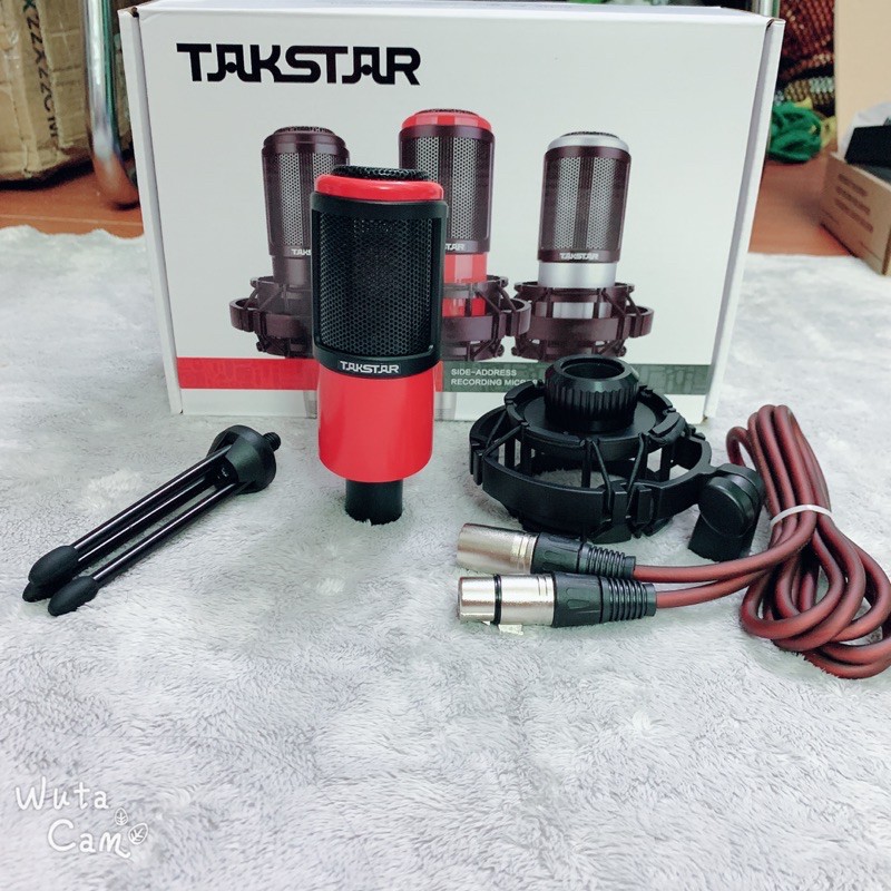 Combo mic thu âm Takstar PC K320 kèm nguồn phan tom 48v