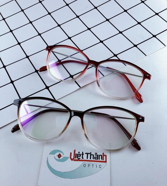 NHẬN LÀM CẬN mắt kính Gọng dẻo ombre bầu mảnh 2021 gọng kính cận teen OM03