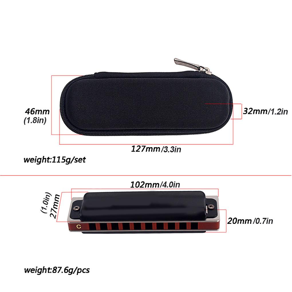 Kèn Harmonica 11 Thời Gian Dài Thiết Kế Độc Đáo Kèm Chìa Khóa