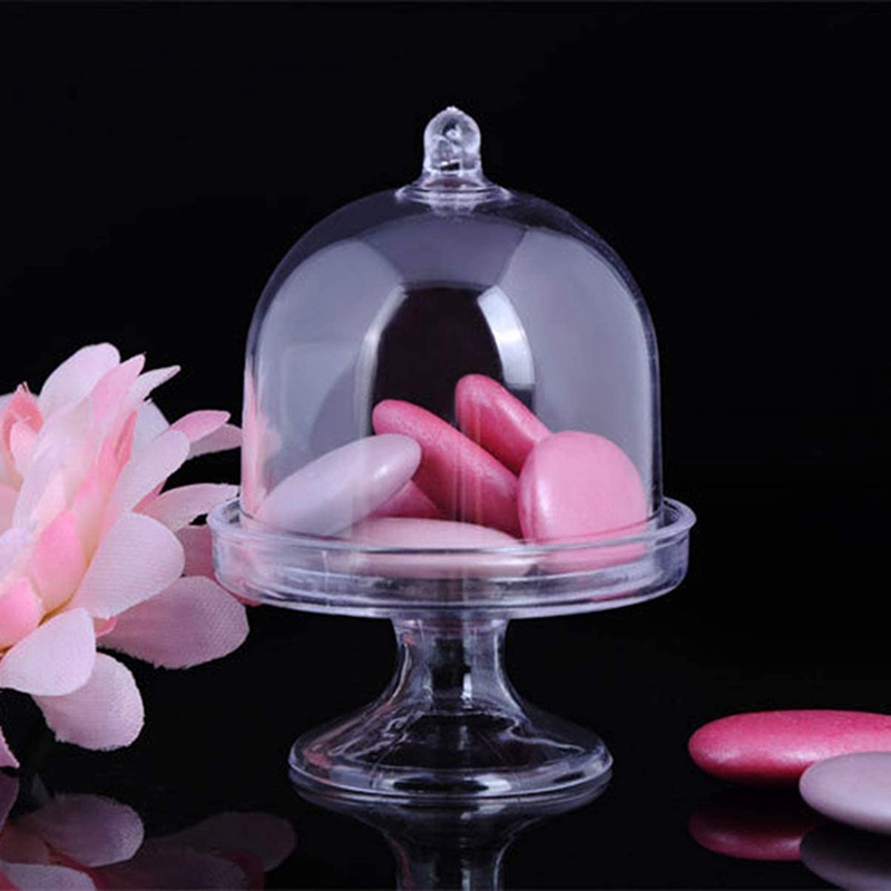 Set 12 Giá Đỡ Trưng Bày Bánh Kẹo / Sô Cô La Mini Có Nắp Đậy Dùng Cho Sinh Nhật