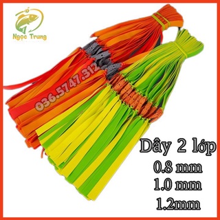 Dây ná cao su dầy 2 lớp trong bộ dây ná cao su 1mm giá rẻ - ná cao su