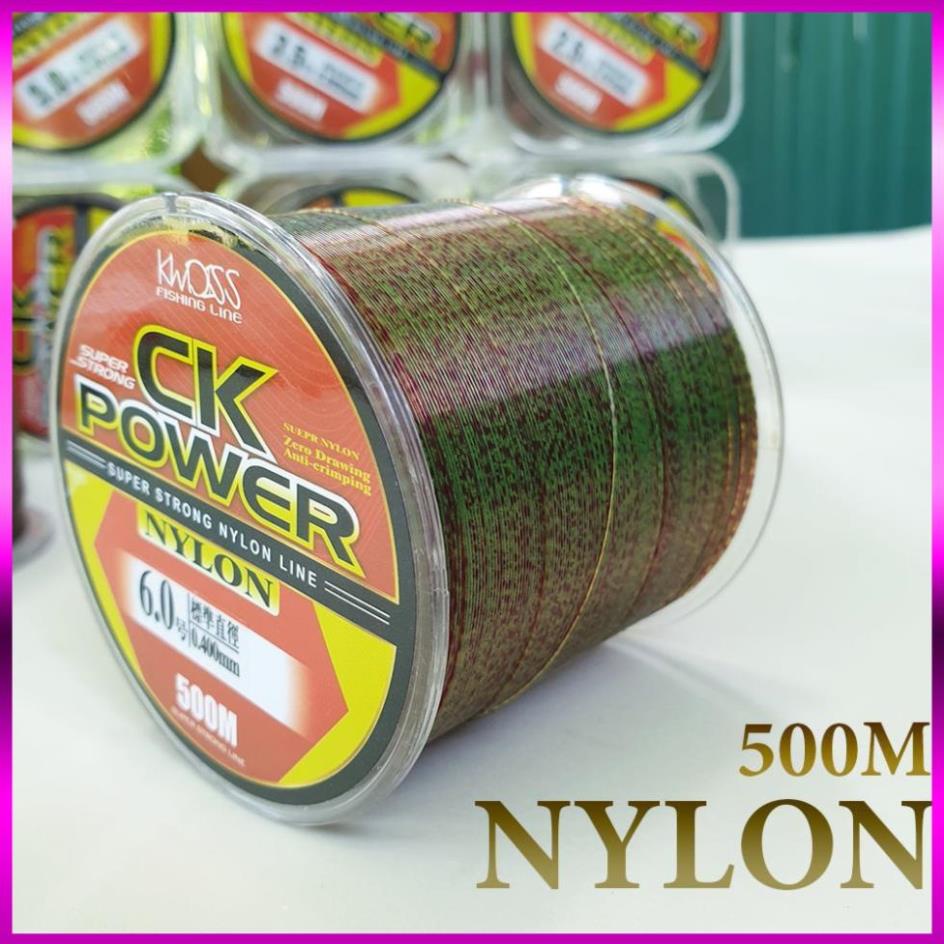 ⭐ Cước câu cá tàng hình dây câu cá Nylon CK power 500m tải cá tốt dùng làm dây trục câu cá CK500