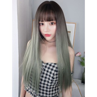 TÓC GIẢ NỮ 💕 FREESHIP 💕💕TÓC GIẢ BỘ MÀU XÁM KHÓI