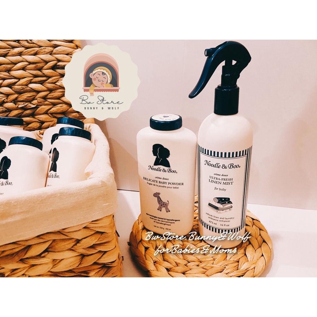 [Hàng Air - Cam kết chính hãng] Phấn Rôm Cao Cấp Noodle &amp; Boo nội địa Mỹ dành cho trẻ sơ sinh chai 250gr
