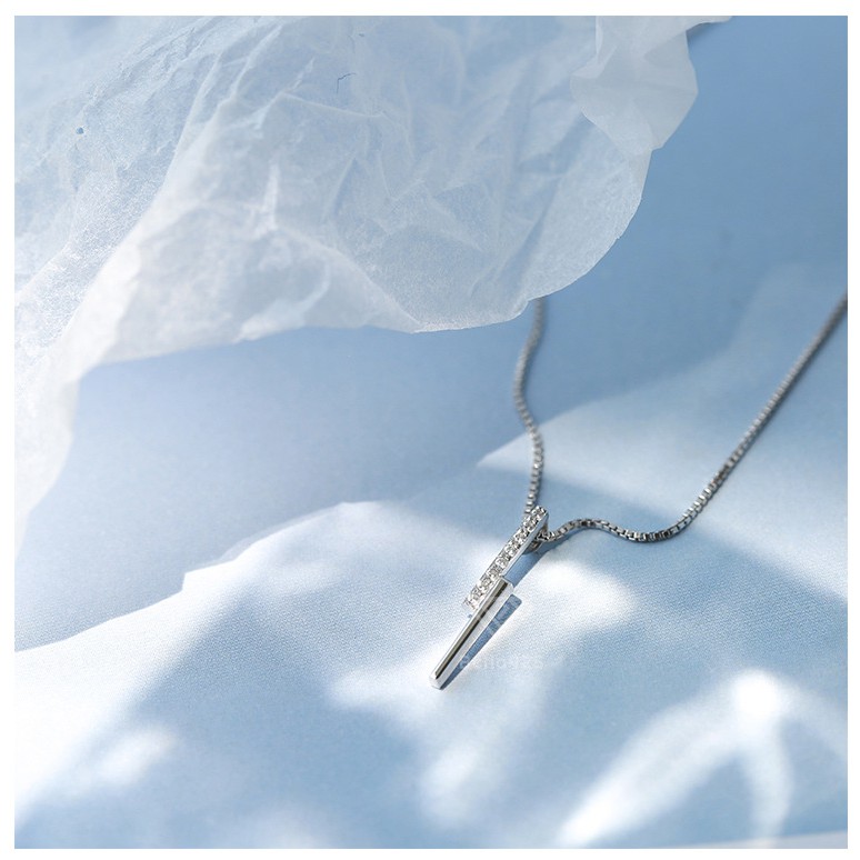 Dây chuyền bạc 925 đính đá nhân tạo hàng hộp sang trọng Bella925 - X004