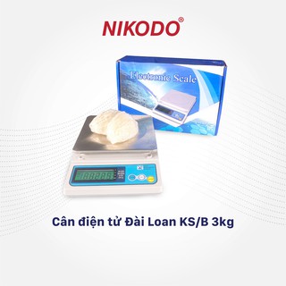 Cân điện tử Đài Loan KS/B định lượng 1g đến 3000g , độ chính xác cao/Cân nhà bếp, thực phẩm, vật nhỏ - Nikodo