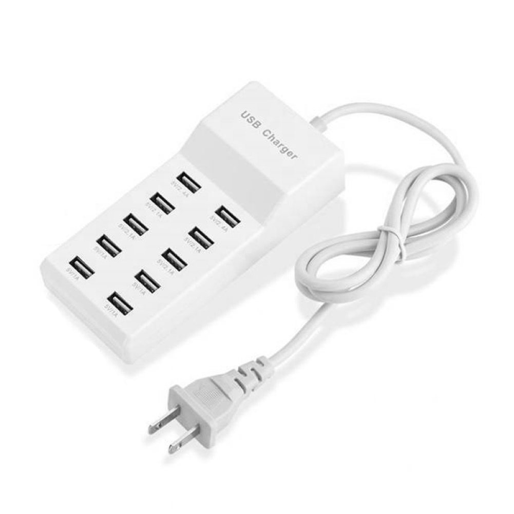 Bộ Sạc Nhanh 10 Cổng Usb Kèm Phụ Kiện Tiện Dụng